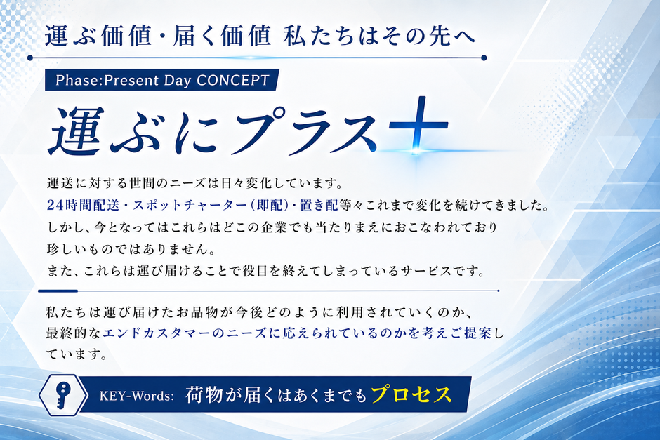 運ぶ価値・届く価値。私たちはその先へ「運ぶにプラス」